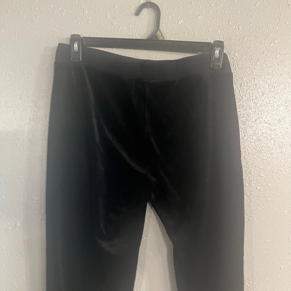 Vtg Young USA Womens Lg Low rise Black Lounge Pants Straight Leg 16" inseam 31" - Picture 9 of 14
